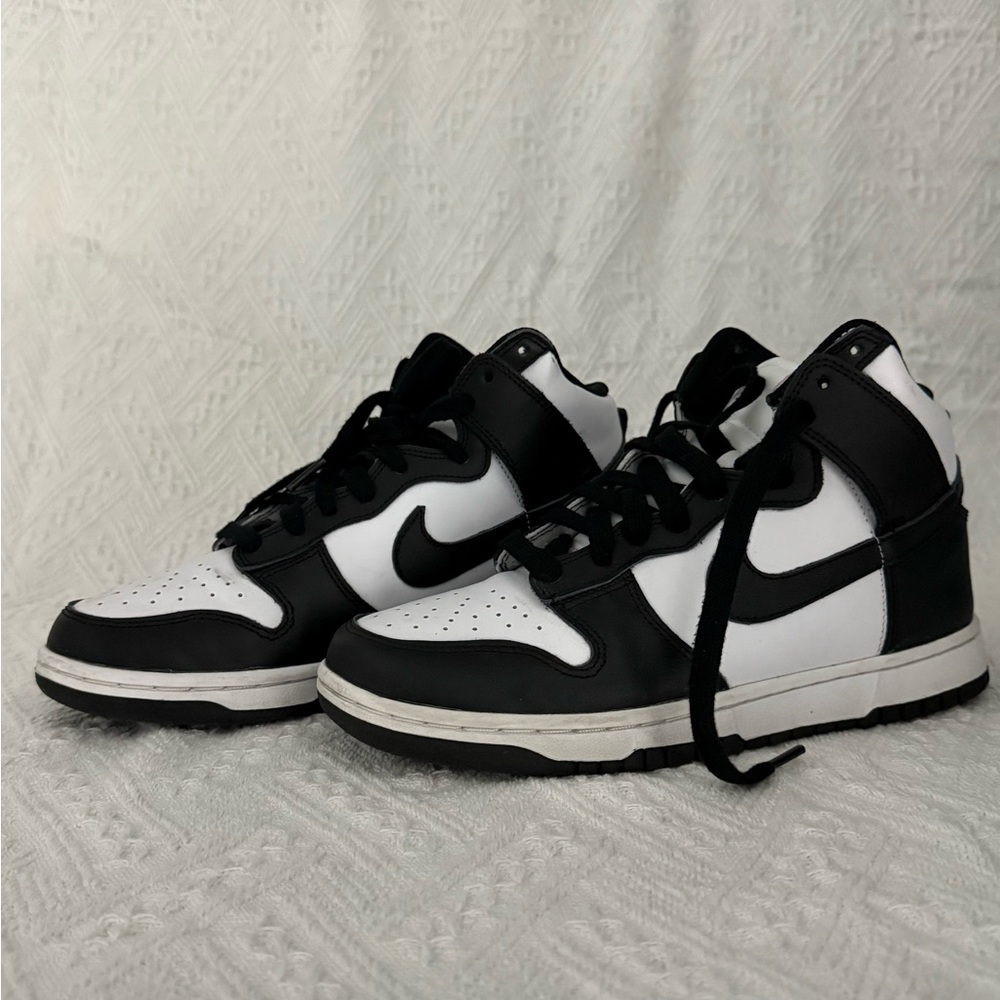Nike Black and White High-Top Sneakers